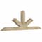 Ekena Millwork Saratoga Rough Sawn Timber Gable Bracket, Douglas Fir, 72"W x 24"H x 4"D x 4"F, 8/12 Pitch GBW072X24X0404SAR00RDF - alternate 4